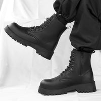 Couple's casual boots four season men's and women's high top leather boots fashion thick soled non slip plus size outdoor boots - Buy online at  Vibe In Cart.