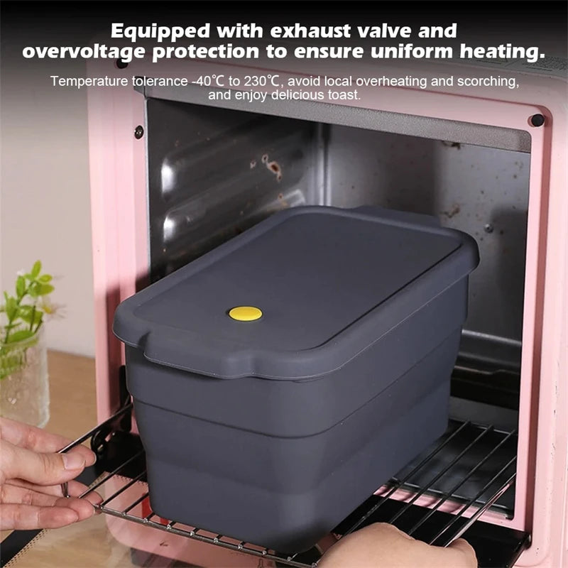 Large Silicone Baking Mold Toast Bread Silicone Mould Folding  Non-Stick Oven Tool Bakeware Cake Baked Pan Kitchen Accessories - Buy online at  Vibe In Cart.