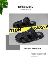 Men's Baotou Sandals Summer new Outdoor Cool Breathable Anti slip Waterproof Beach Shoes Soft Sole Fashion Dual purpose Slippers - Buy online at  Vibe In Cart.