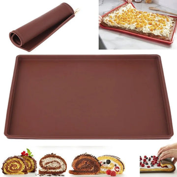 1PC Silicone Baking Mat Cake Roll Pad Macaron Swiss Roll Oven Mat Bakeware Baking Tools Kitchen Accessories - Buy online at  Vibe In Cart.