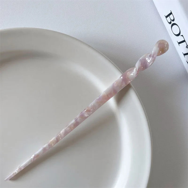 Women's Chopstick Shaped Acrylic and Zinc Alloy Hair Sticks
