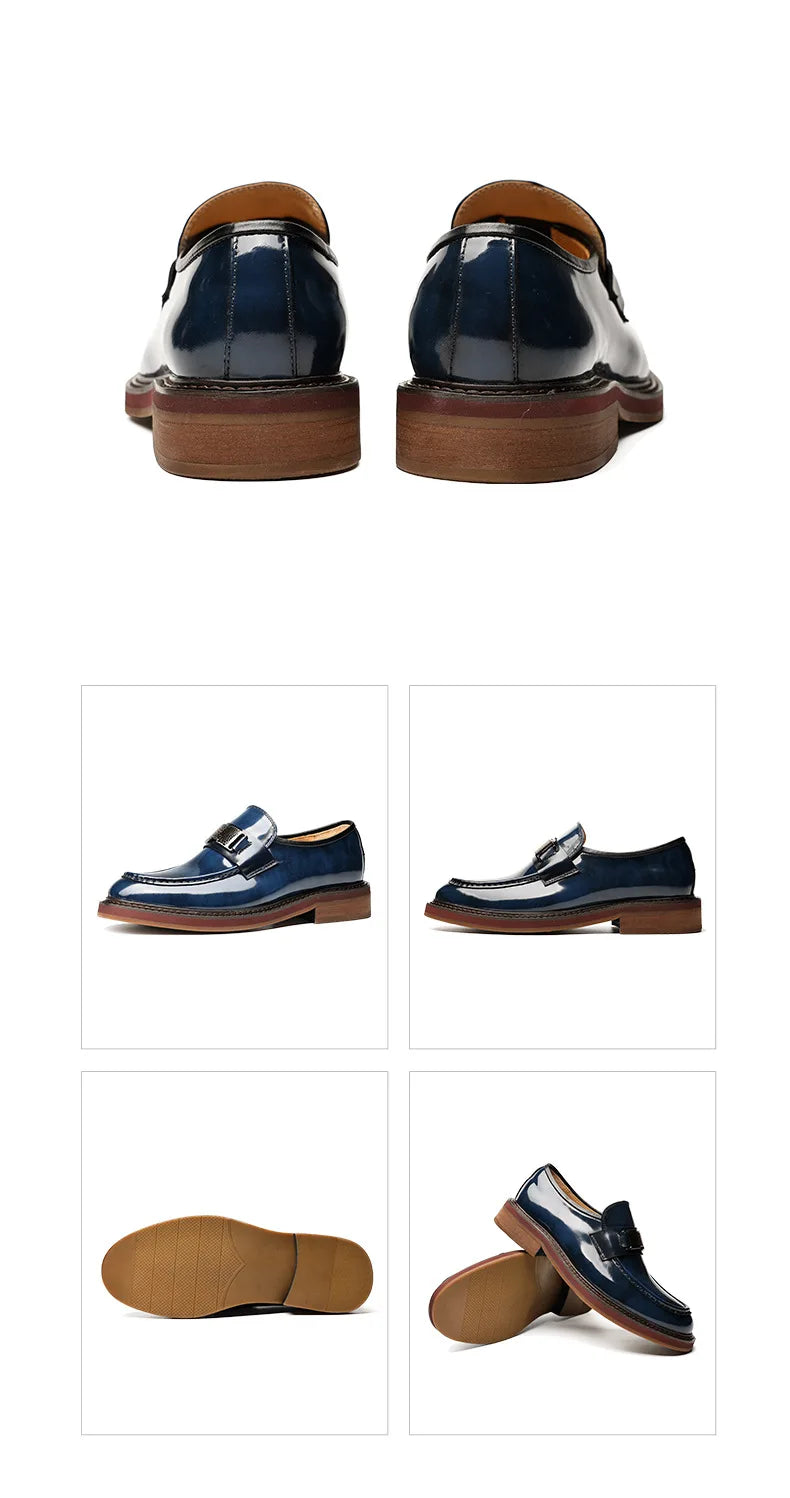 Leather Men Formal Shoes Luxury Brand 2025 Men's Loafers Dress Moccasins Breathable Slip on Brown Driving Shoes Plus Size 37-45 - Buy online at  Vibe In Cart.