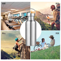 500/750/1000ml Stainless Steel Water Bottle Single Wall Large Capacity Big Mouth Vacuum Flasks with Lid Cycling Drinkware Sports - Buy online at  Vibe In Cart.
