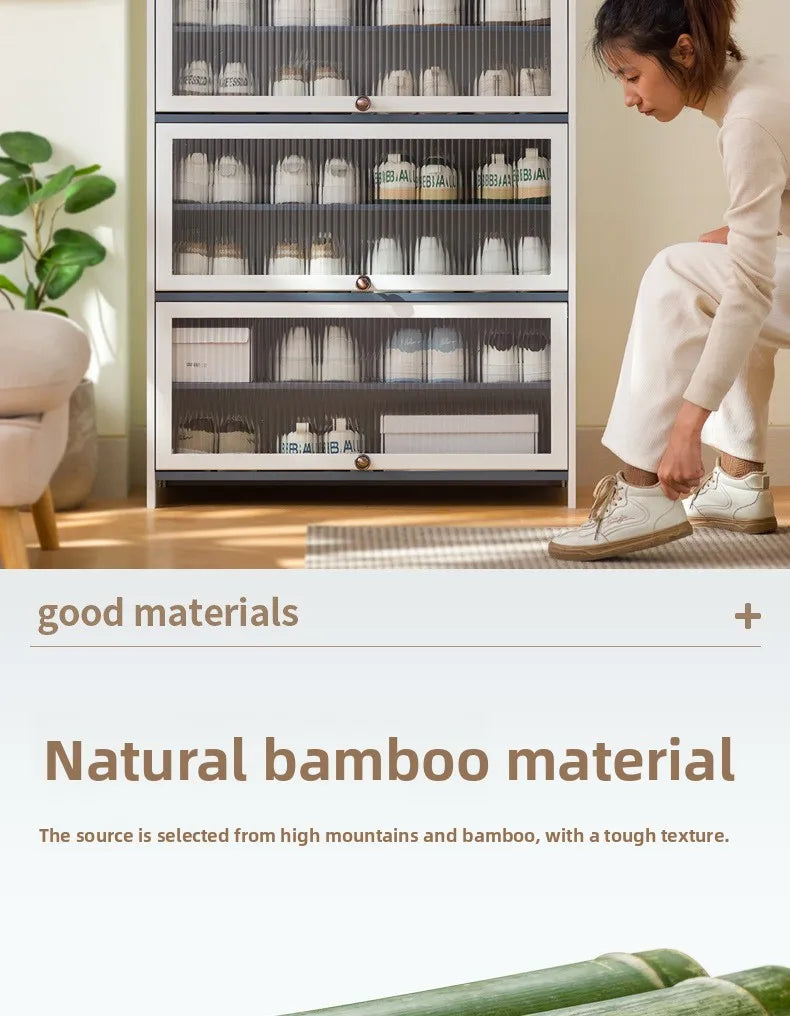 Simple shoe cabinet, household door storage artifact, space-saving indoor good-looking multi-layer dustproof large-capacity - Buy online at  Vibe In Cart.