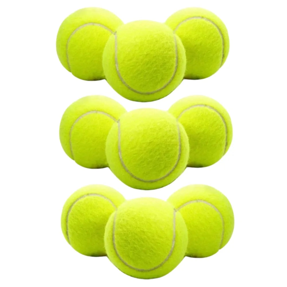 1/2/3/6/9PCS High Elasticity Training Entertainment Ball Tennis For Training Exercises Elastic Fiber Rubber Outdoor Tennis Ball - Buy online at  Vibe In Cart.