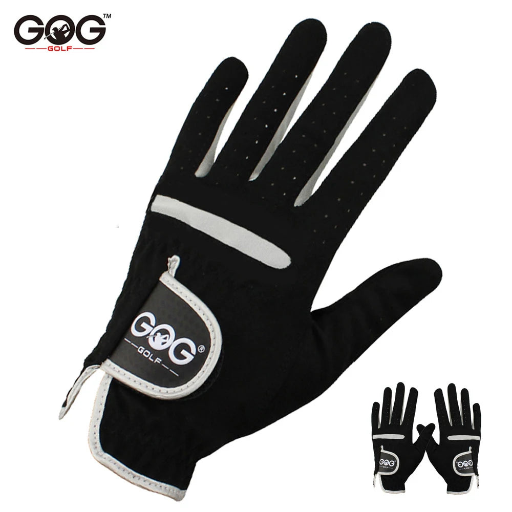 1 Pcs Men's Golf Glove Left Hand Right Hand Micro Soft Fiber Breathable Golf Gloves Men Color Black Brand GOG - Buy online at  Vibe In Cart.