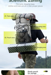 BISINNA Camping Backpack 25+10L Ultralight Travel Bag for Men Women Large Capacity Outdoor Sports Climbing Hiking Backpack - Buy online at  Vibe In Cart.