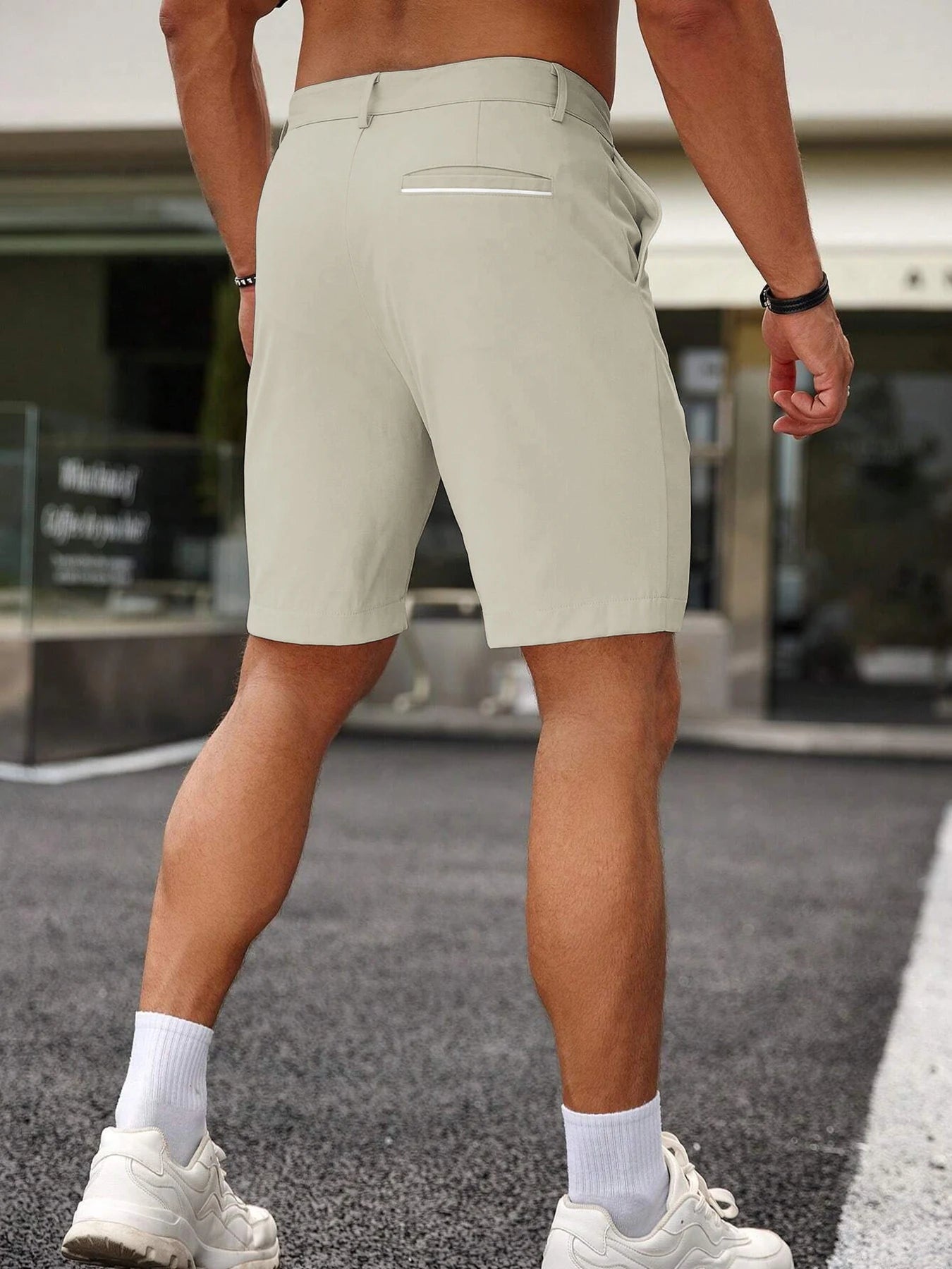 Summer Men's  Casual  Shorts Comfortable Golf  Knee Pants  Lightweight Stretch Casual Hiking Pants Summer Business Streetwear