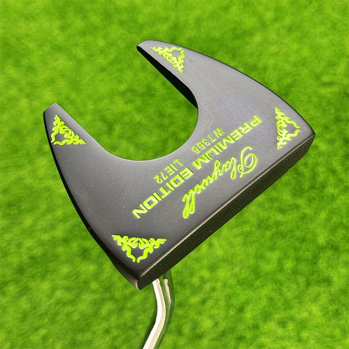 Right Handed Standing Golf Putter with Low Center of Gravity and Steel Shaft