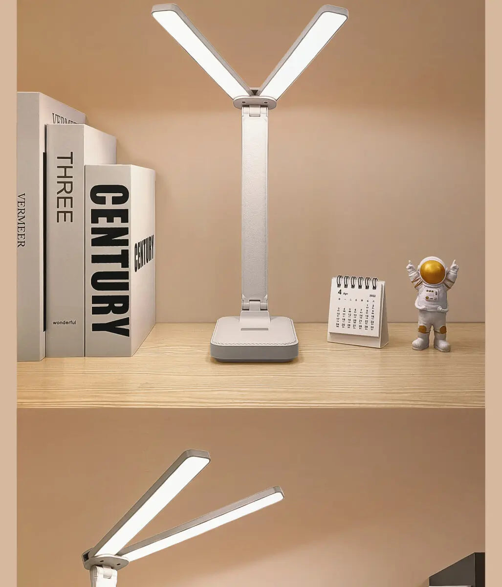 LED Desk Lamp 3 Levels Dimmable Touch Night Light USB Rechargeable Eye Protection Foldable Table Lamp For Bedroom Bedside Desk - Buy online at  Vibe In Cart.