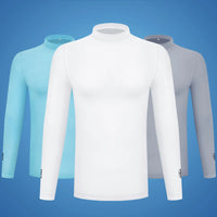 PGM Golf Apparel Men Sunscreen Clothing Ice Silk Long Sleeve Top Ice Feel Anti UV Cool Breathable High Elasticity Sports T-shirt - Buy online at  Vibe In Cart.