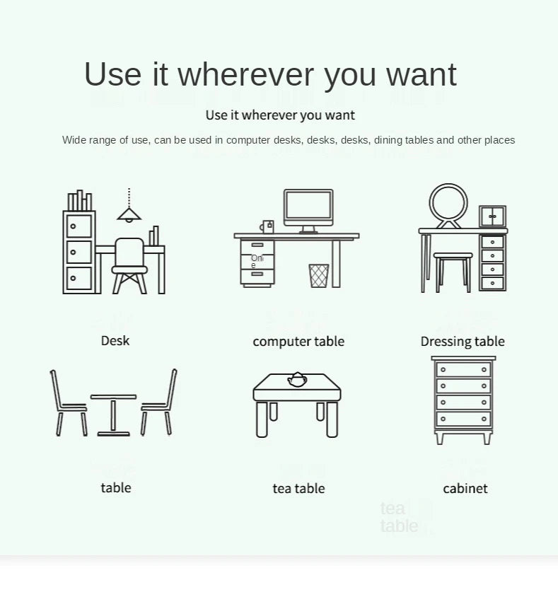 Large White Gaming Mousepad Waterproof Non-Slip PU Leather