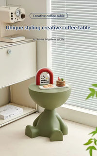 Light Luxury Cartoon Sofa Edge Table Creative Flat Head Coffee Table Small Household Plastic Coffee Table Furniture Side Table - Buy online at  Vibe In Cart.