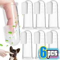 Silicone Soft Pet Finger Cuff Toothbrushes Dog Brush Bad Breath Tartar Teeth Care Tool Cat Cleaning Scrub Silicagel Pet Supplies - Buy online at  Vibe In Cart.