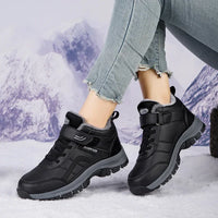 Winter Women Leather Outdoor Ankle Boots Autumn Hiking Velvet Warm Shoes Trekking Mountain Sneakers Tracking Treking Plush - Buy online at  Vibe In Cart.