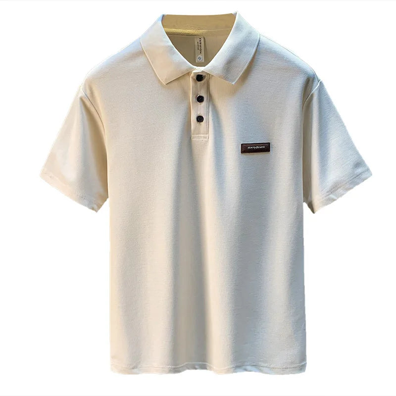 Summer Short sleeved Polo Shirt for Men 2025 New Large Simple T-shirt Top Versatile Casual Men's Clothing - Buy online at  Vibe In Cart.