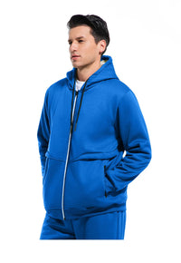 Men's Winter Fleece Jacket with Zipper and Pockets
