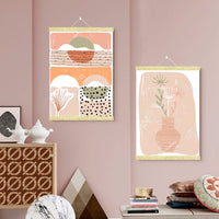 40x50 50x70 60x90 Gold Silver Magnetic Poster Hanger Golden Black Walnut Wood Painting Photo Frame Canvas Scroll Wall Magnet - Buy online at  Vibe In Cart.