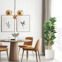 5/6/7 FT Artificial Fiddle Leaf Fig Tree with Pot Faux Trees with Artificial Plants Fiddle Leaves Greenery Fake Tree for Home - Buy online at  Vibe In Cart.