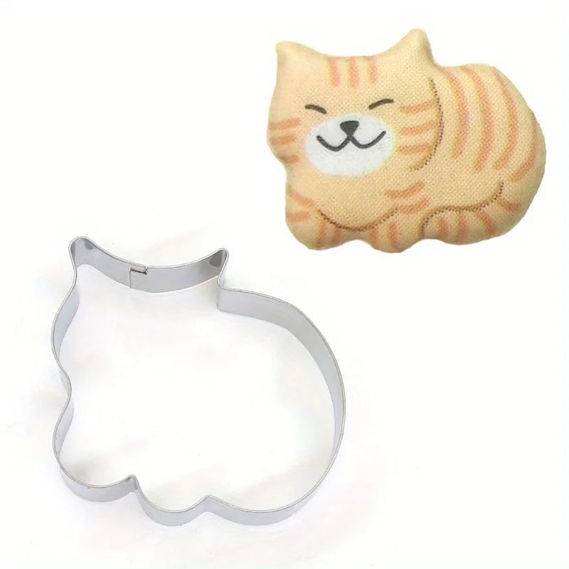 5Pcs/Set Animal Cat Cookie Cutter Mold Diy Biscuit Mold Cookie Stamp Cutters Bakeware Baking Tools Cutters for Sugar Mass - Buy online at  Vibe In Cart.