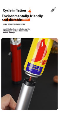 Windproof Butane Gas Torch Lighter for Kitchen and Cigar Use