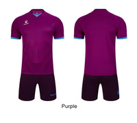 Men's Short Sleeve Polyester Soccer Jersey Tracksuit Set