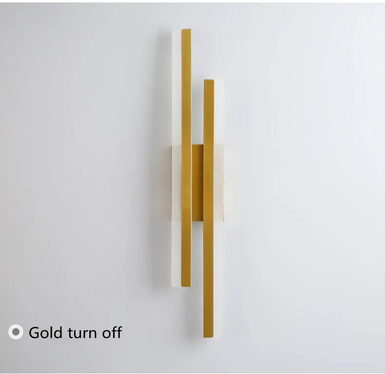 LED Bedroom Wall Lamp Wall Sconces Copper Line Pipe Acrylic Lampshade Indoor Lighting for Living Room Corridor Light Fixture - Buy online at  Vibe In Cart.