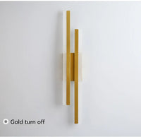 LED Bedroom Wall Lamp Wall Sconces Copper Line Pipe Acrylic Lampshade Indoor Lighting for Living Room Corridor Light Fixture - Buy online at  Vibe In Cart.