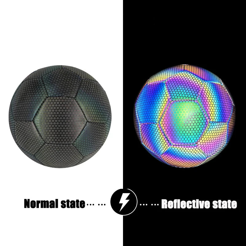 2026 Reflective Football Standard Size 5 Size 4 Indoor Outdoor Training Colorful Soccer Ball High Quality PU Match Game futbol - Buy online at  Vibe In Cart.