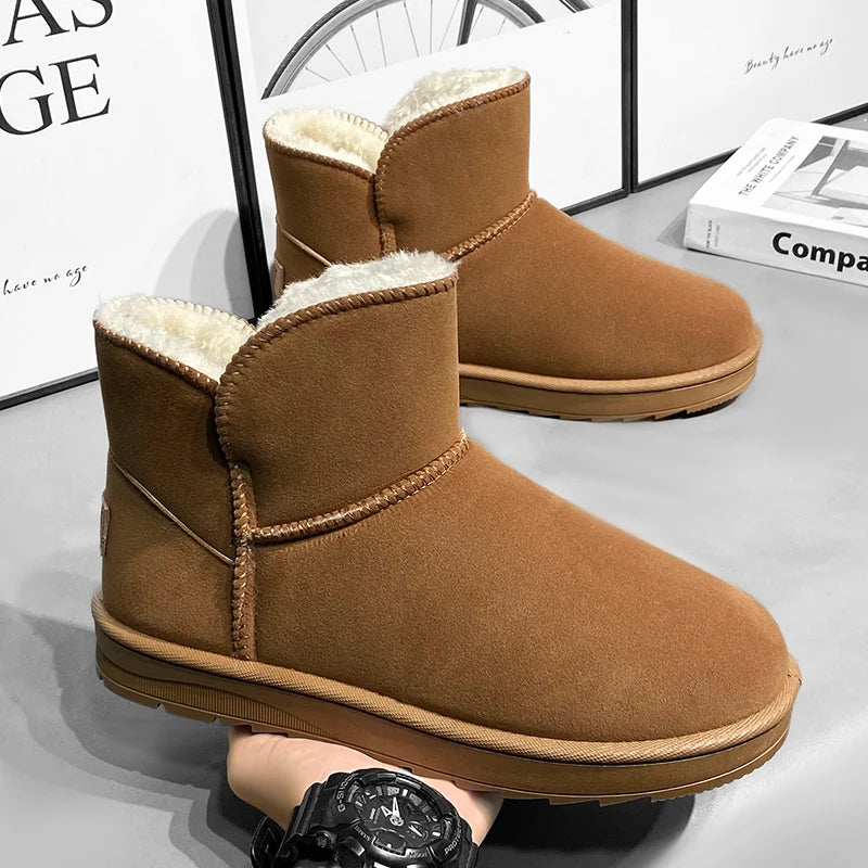 New winter fashion: thick-soled snow boots, men's and women's thickened warm cotton shoes, and casual women's boots - Buy online at  Vibe In Cart.