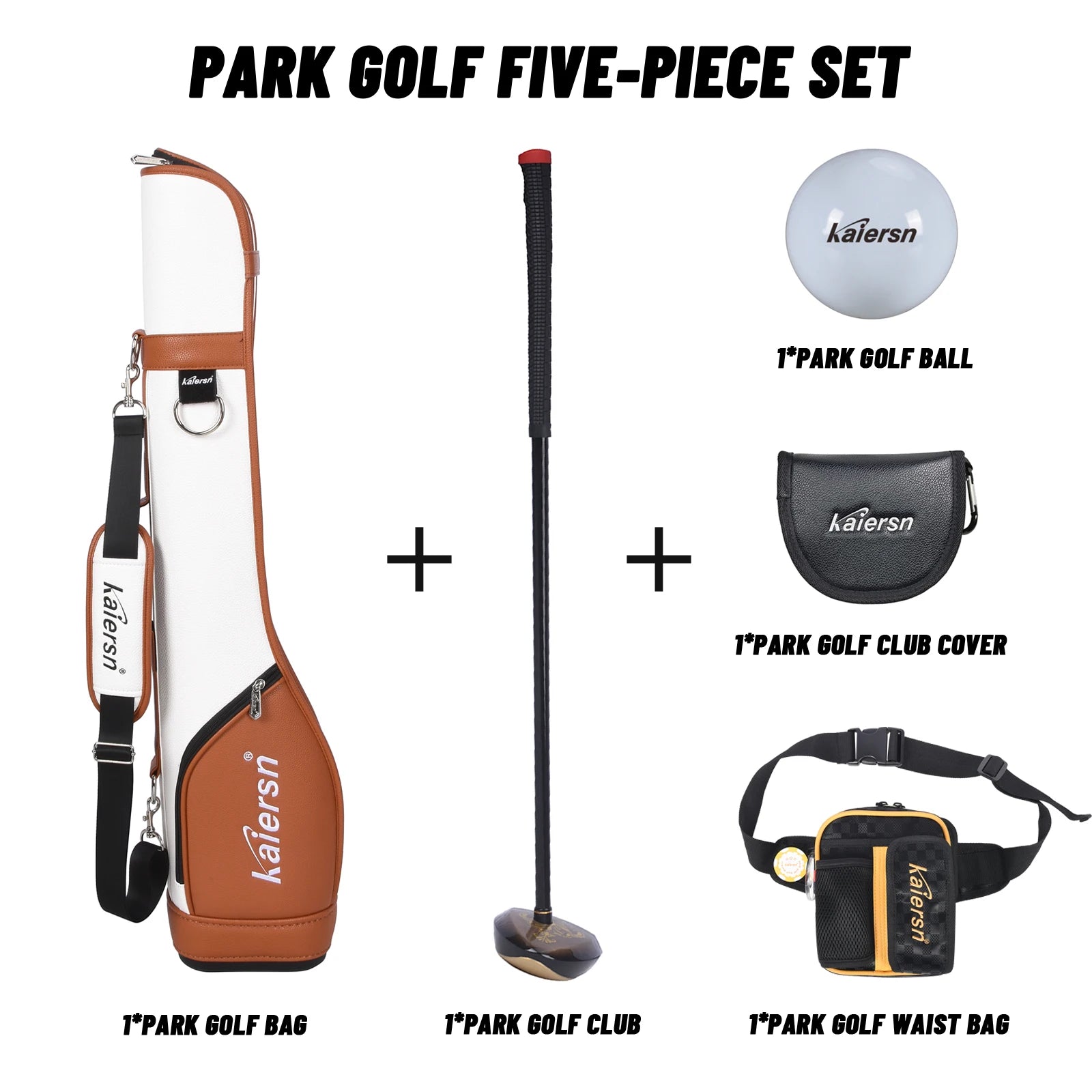 7-Piece Park Golf Set for Unisex with Drivers and Accessories