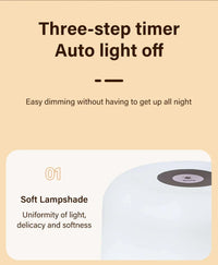 Rechargeable Led Night Light with Remote Control Touch Switch Table Lamp for Reading Bedroom White RGB Color Dimmable Portable - Buy online at  Vibe In Cart.