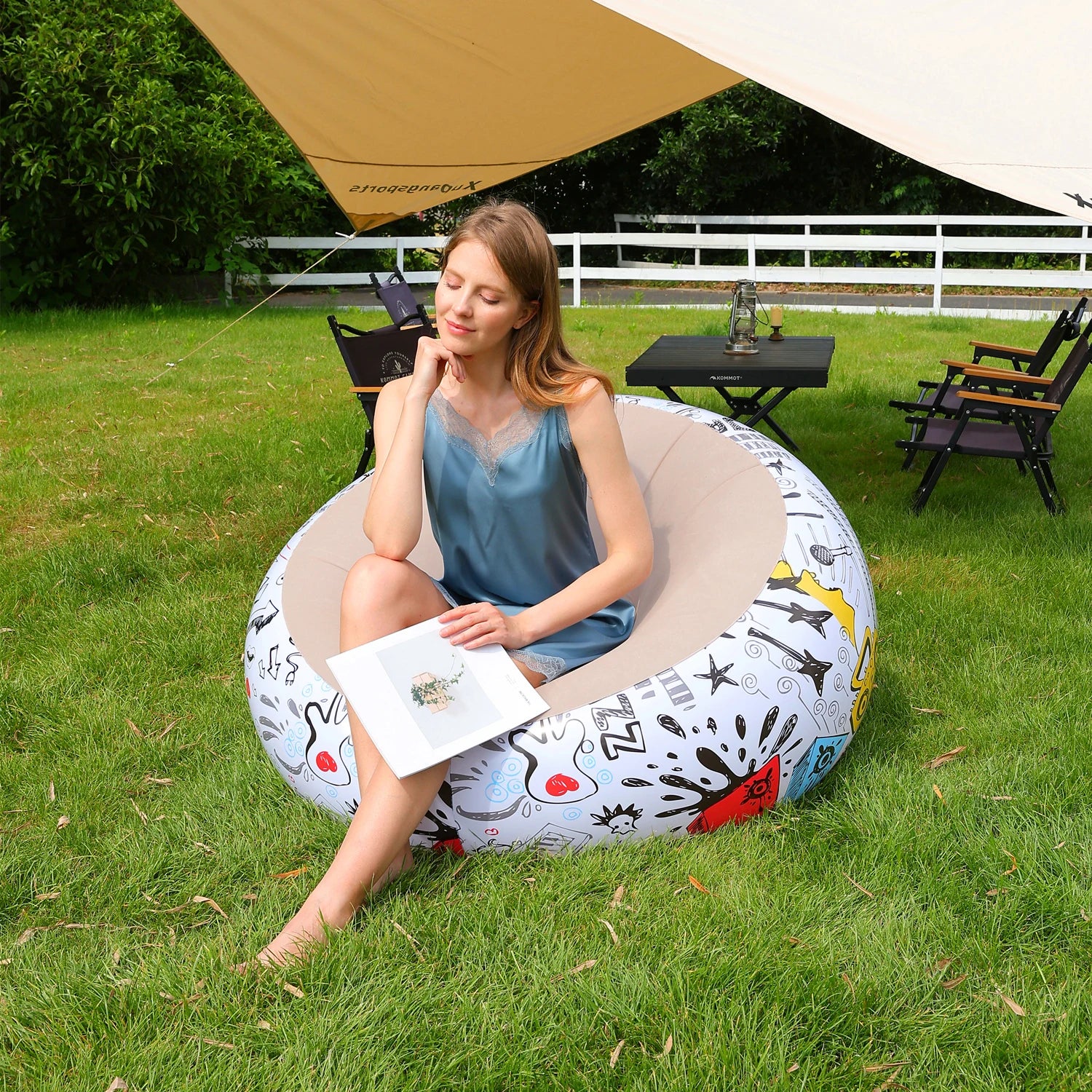 1PC Thickened Inflatable Lazy Sofa Lounge Chair – Perfect for Outdoor Courtyards & Indoor Leisure - Buy online at  Vibe In Cart.