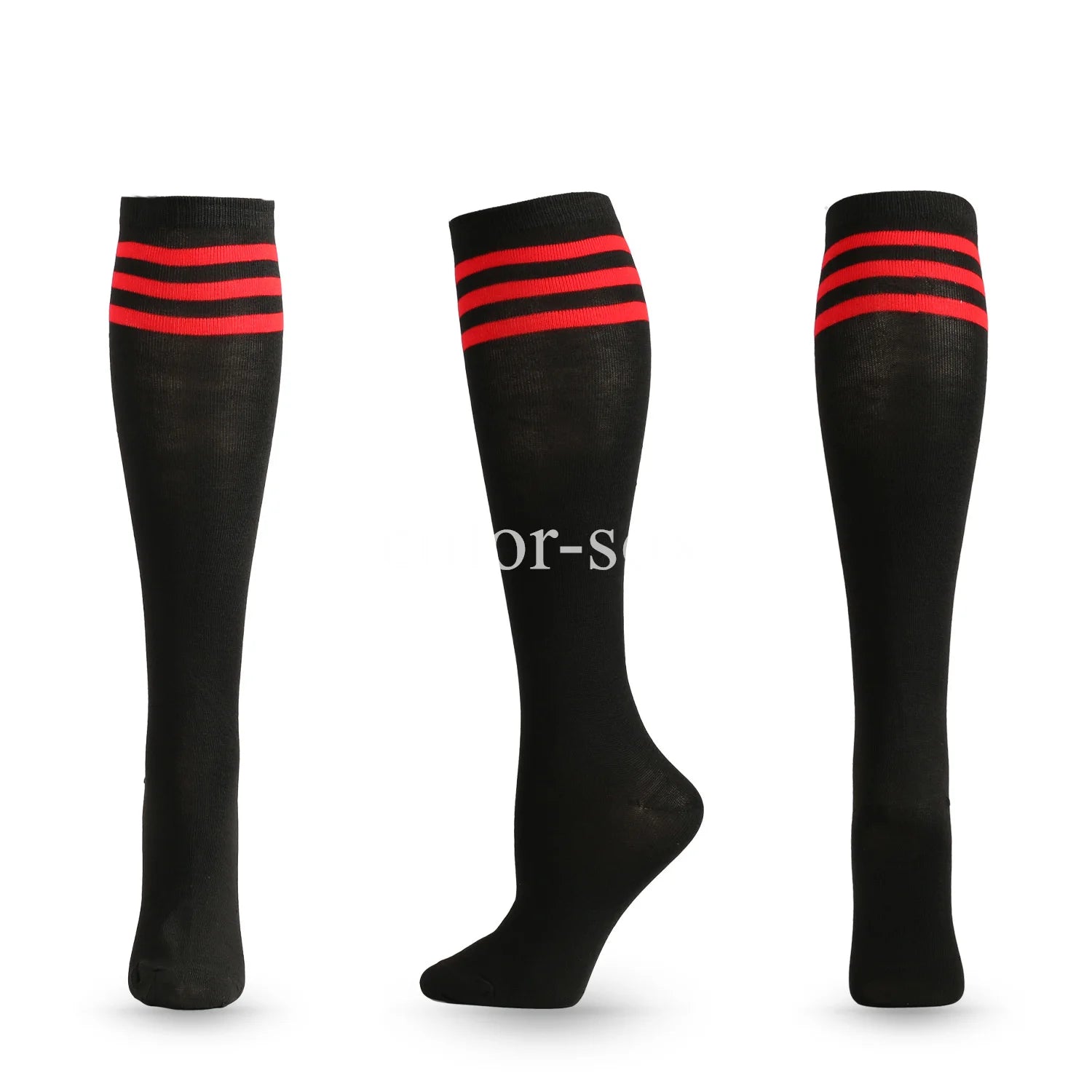 Non-Slip Knee-High Compression Socks for Sports Activities