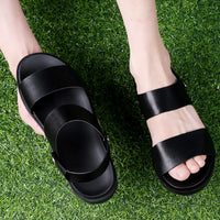 Summer New Men's Sandals Genuine Leather Luxury Beach Sandals Men Outdoor Mens Shoes Breathable Male Slippers Casual Footwear - Buy online at  Vibe In Cart.