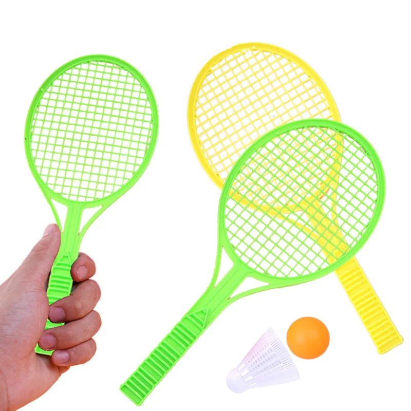 Children Mini Badminton Tennis Racket with Two Balls Plastic Parent-child Physical Exercise Baby Ball Games Summer Gifts TMZ - Buy online at  Vibe In Cart.