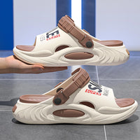 Outdoor Women and Mens Summer 2025 Men's Slippers EVA Lightweight Slides Indoor Leisure Beach Shoes Comfort Soft Men's Slippers - Buy online at  Vibe In Cart.