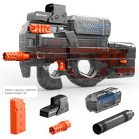 Electric Gel Gun in Transparent Black! Fully Automatic Splatter Ball Toy, Perfect for Outdoor Shooting Games (No Bullets) - Buy online at  Vibe In Cart.