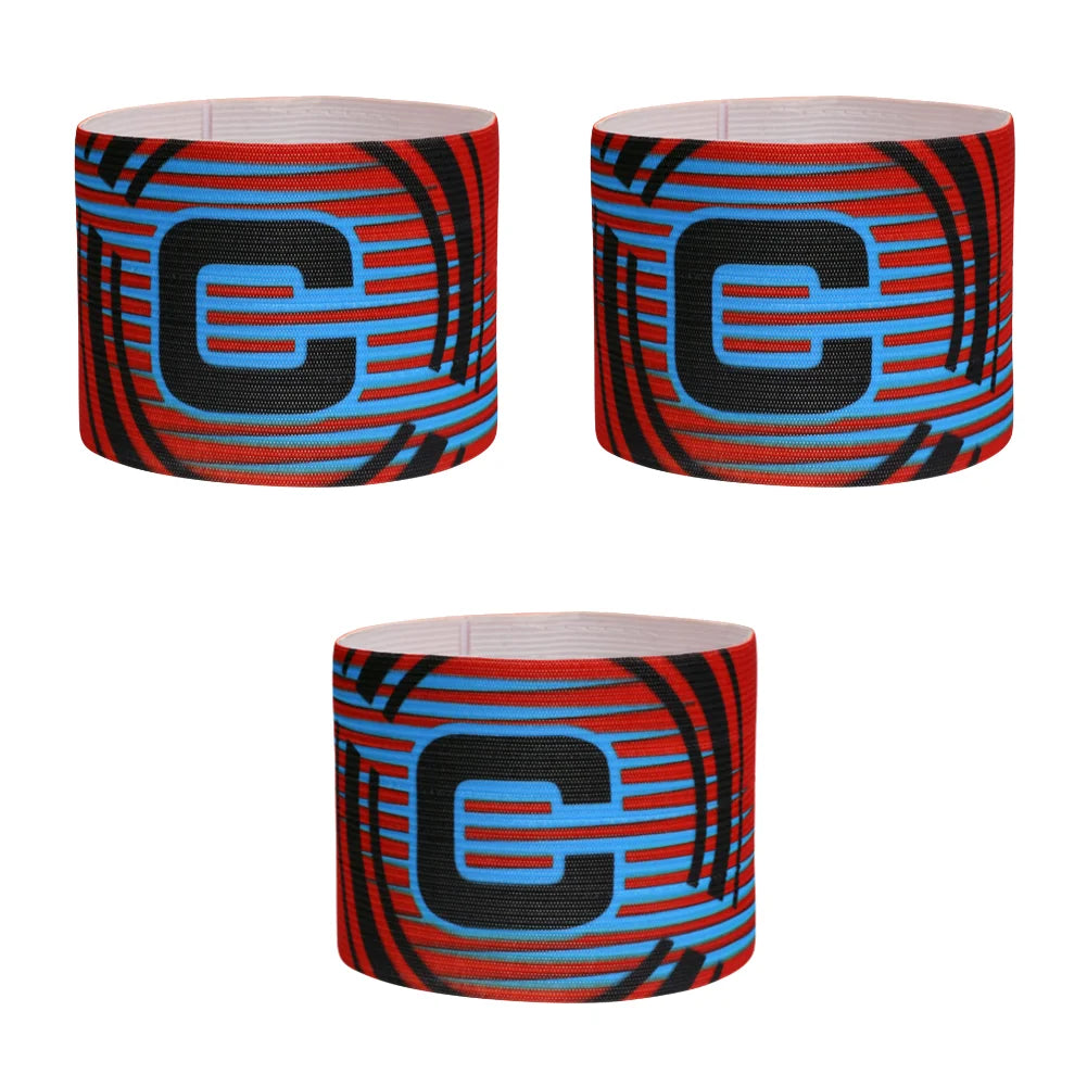 Adjustable Elastic Polyester Soccer Captain Armband for Training