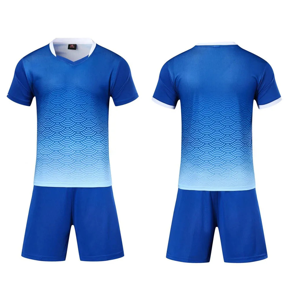 Customizable Unisex Soccer Jersey and Shorts Kit for Adults