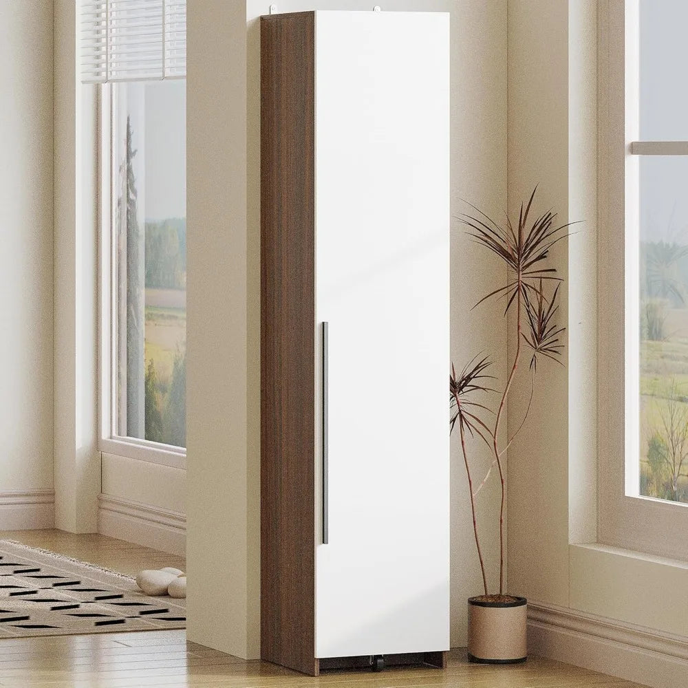 70" Pantry Storage Cabinet, Single Cabinet Pantry, Freestanding Tall Narrow Cupboard with 11 Adjustable Shelves for Dinin - Buy online at  Vibe In Cart.