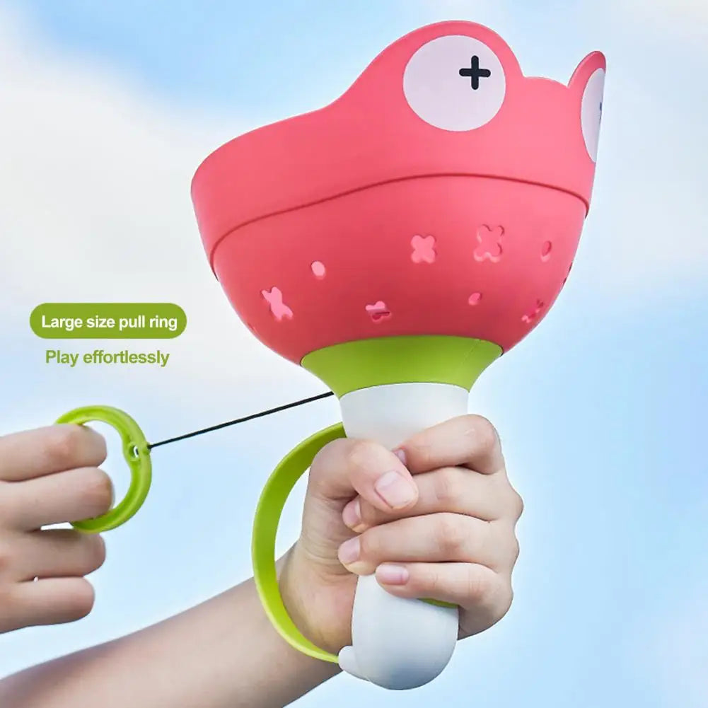 Outdoor Plastic Flying Saucer Disc Launcher Toy for Children Ages 6-12