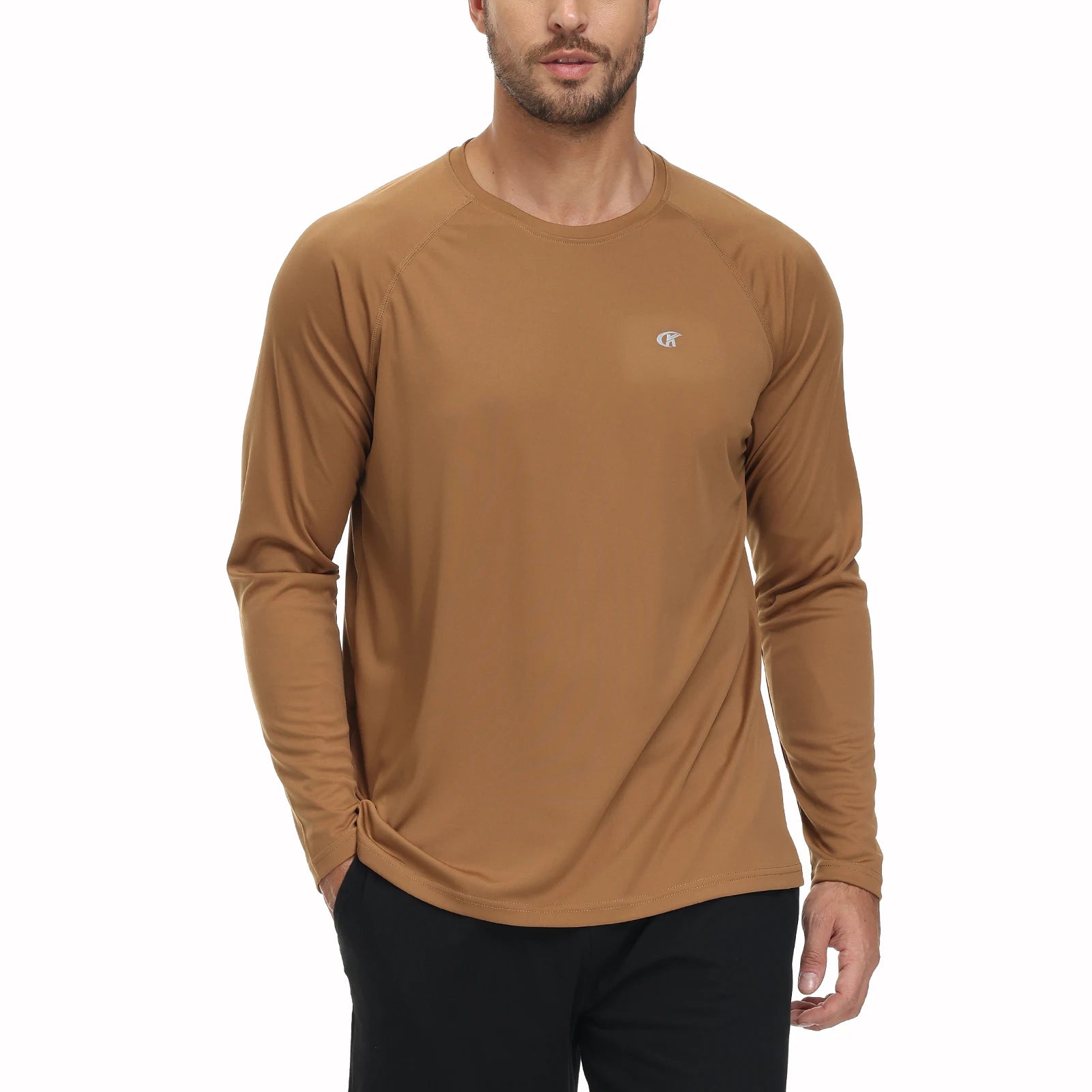 Men UPF 50+ Long Sleeve T-Shirt, Rash Guard Breathable Tops, Pullover Shirt for Sport Fishing Hiking Workout Outdoor Beach - Buy online at  Vibe In Cart.