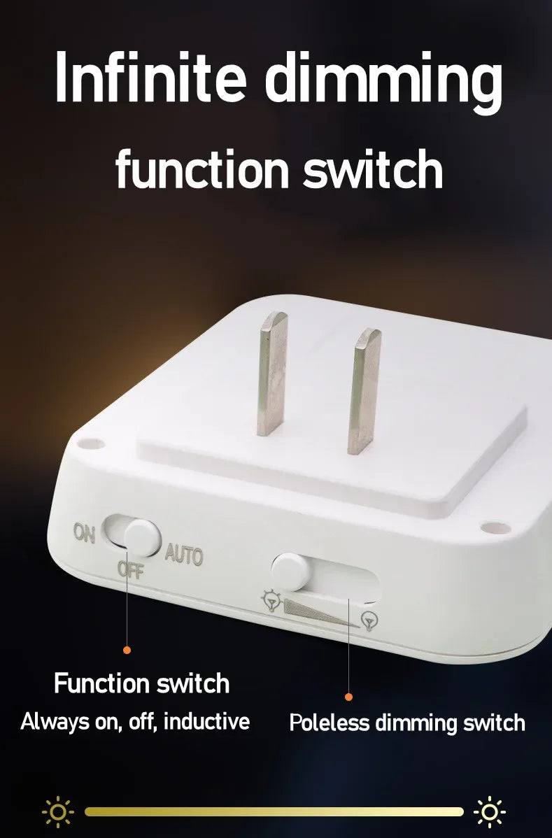 Motion Sensor LED Night Lights EU Plug Dimmable Cabinet Light for Baby Bedside Bedroom Corridor Wireless Night Lamp Lighting - Buy online at  Vibe In Cart.