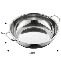 Stainless Steel Divided Hot Pot for Shabu and Soup Cooking