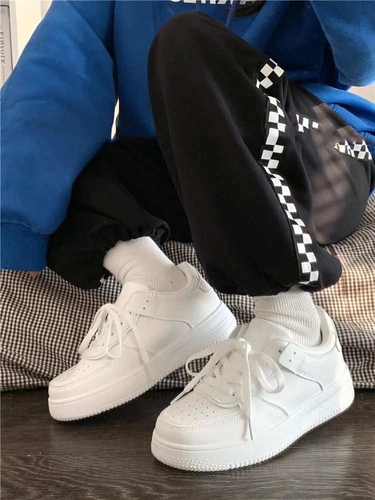 Tennis Sneakers Woman Spring Autumn Sports Board Shoes Fashion Comfort Colorful Casual Academy Style Little White Shoes Female - Buy online at  Vibe In Cart.