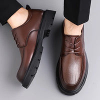Men's Lace-Up Formal Oxford Shoes with Rubber Outsole