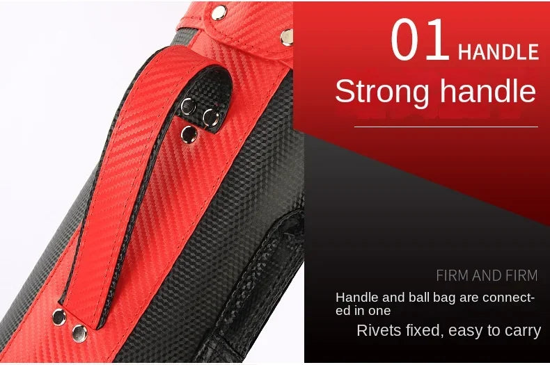 Unisex PU Golf Bag for 9 Clubs with Multiple Colors