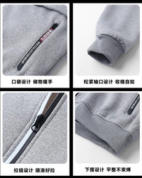 Sherpa Lined Men's Winter Jacket, Thickened Workwear Men Hooded Coat, Outdoor Casual Warm Fleece Jackets For Man - Buy online at  Vibe In Cart.