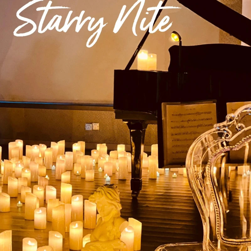 12-120PCS Wedding LED Candles Flickering Decor Flameless Candles Battery Operated with Remote Control Tealight Dinner Home Party - Buy online at  Vibe In Cart.